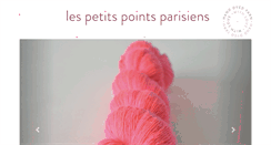 Desktop Screenshot of lespetitspointsparisiens.com