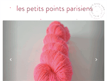 Tablet Screenshot of lespetitspointsparisiens.com